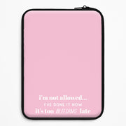 It's Too Bleeding Late - British Pop Culture Laptop Sleeve 1
