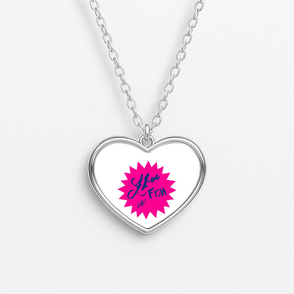 One Pound Fish - British Pop Culture Heart Necklace