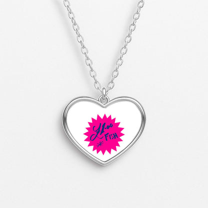 One Pound Fish - British Pop Culture Heart Necklace