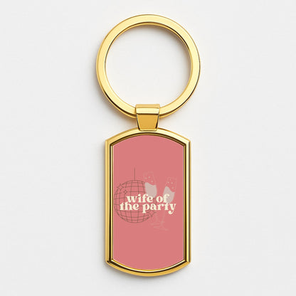 Wife Of The Party - Bridal Gold Keyring