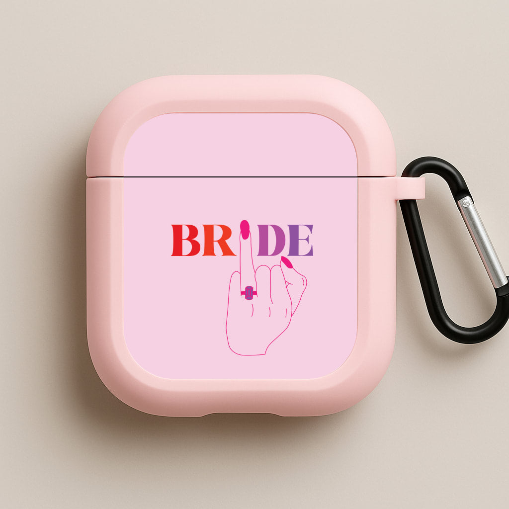 Bride - Bridal  Pink AirPods Case