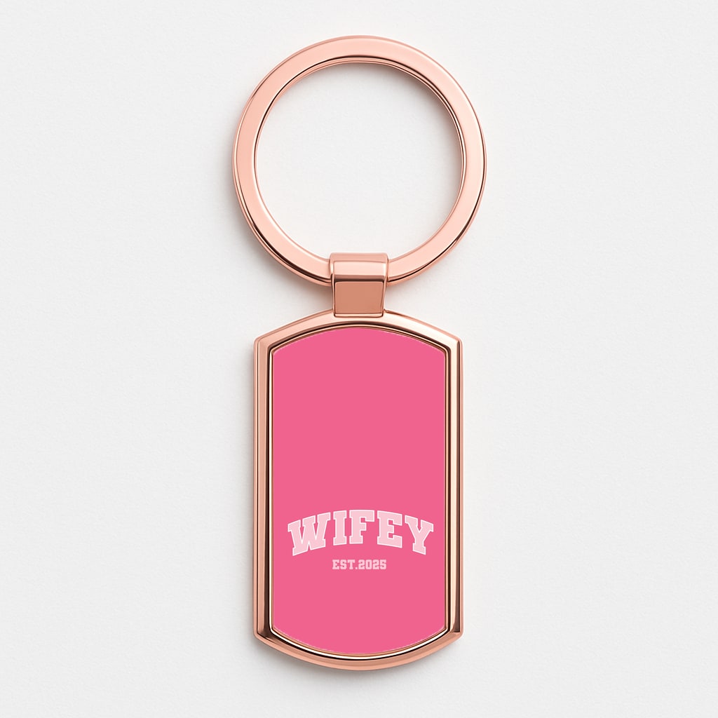 Wifey 2025 Rose Gold Keyring
