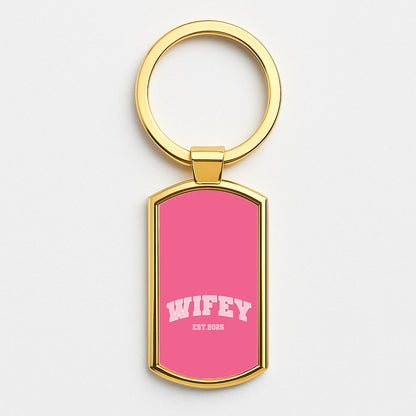 Wifey 2025 Gold Keyring