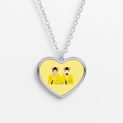 Walter And Jesse Heart Necklace