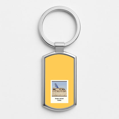 Home Sweet Home Silver Keyring