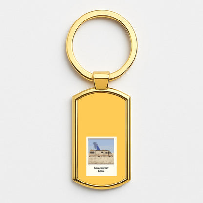 Home Sweet Home Gold Keyring