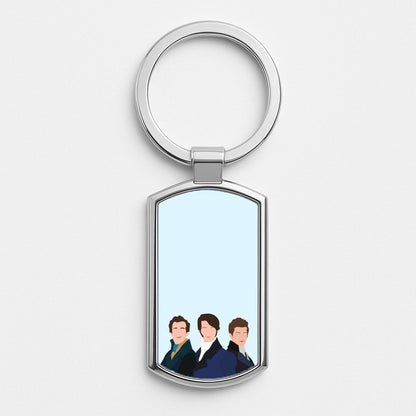 Regency Era Boys Silver Keyring