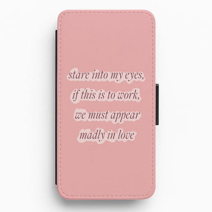Stare Into My Eyes - Bridgerton Flip / Wallet Phone Case