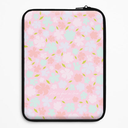 All Is Fair In Love And War Universal Laptop Sleeve