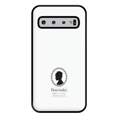 Dear Reader Phone Case for Galaxy S10 Plus