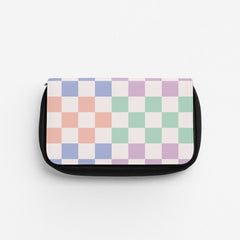 Pastel Retro Blocks Pencil Case