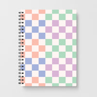 Pastel Retro Blocks Notebook