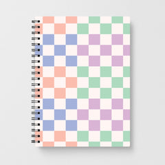 Pastel Retro Blocks Notebook