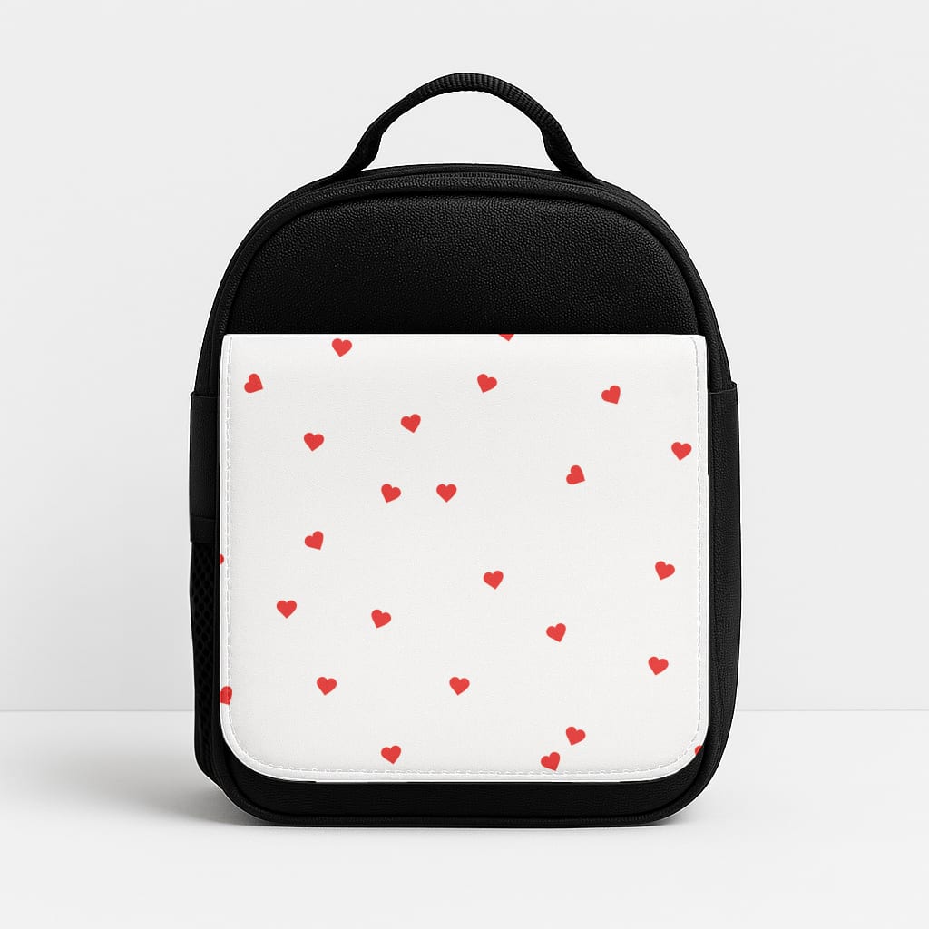Tiny Love Hearts Lunchbox - Black