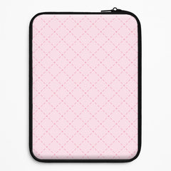 Pink Criss-Cross Laptop Sleeve