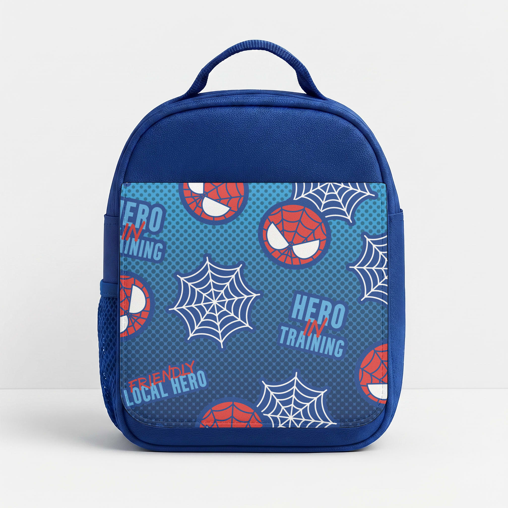 Spider Hero Comic Lunchbox - Blue