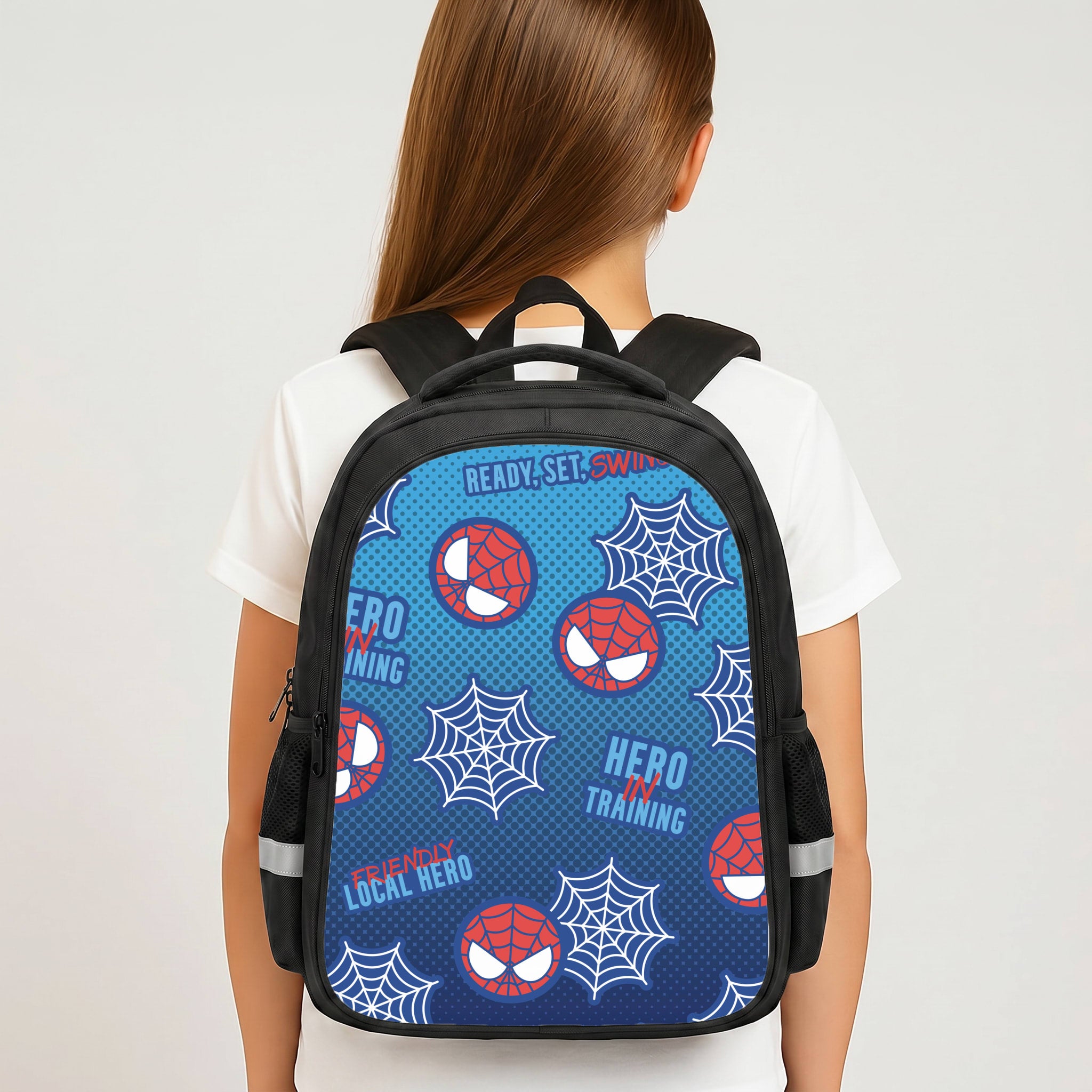 Spider Hero Comic Backpack - Book Bag