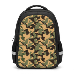 Green Geo Camo Backpack Backpack