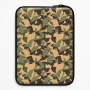 Green Geo Camo Laptop Sleeve 1