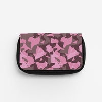 Pink Geo Camo Pencil Case