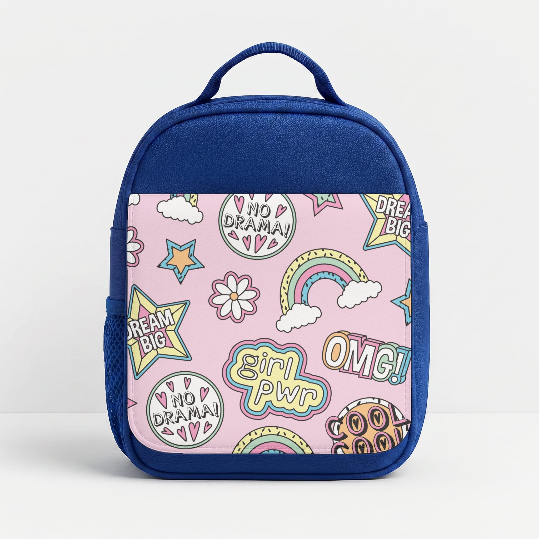 Pastel Stickers Lunchbox - Blue