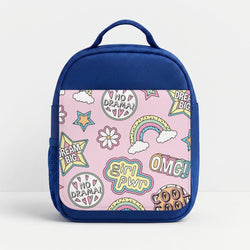 Pastel Stickers Lunchbox - Blue