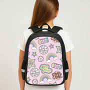 Pastel Stickers Backpack 4