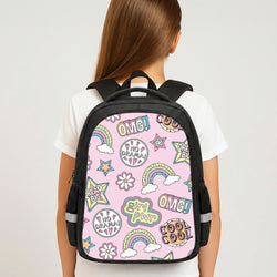 Pastel Stickers Backpack - Book Bag