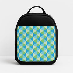 Green And Blue Prisms Lunchbox - Black
