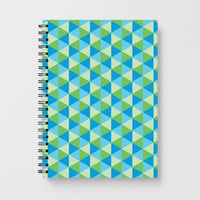 Green And Blue Prisms Notebook
