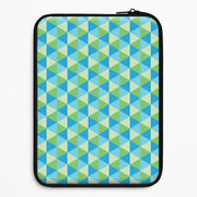 Green And Blue Prisms Laptop Sleeve 1