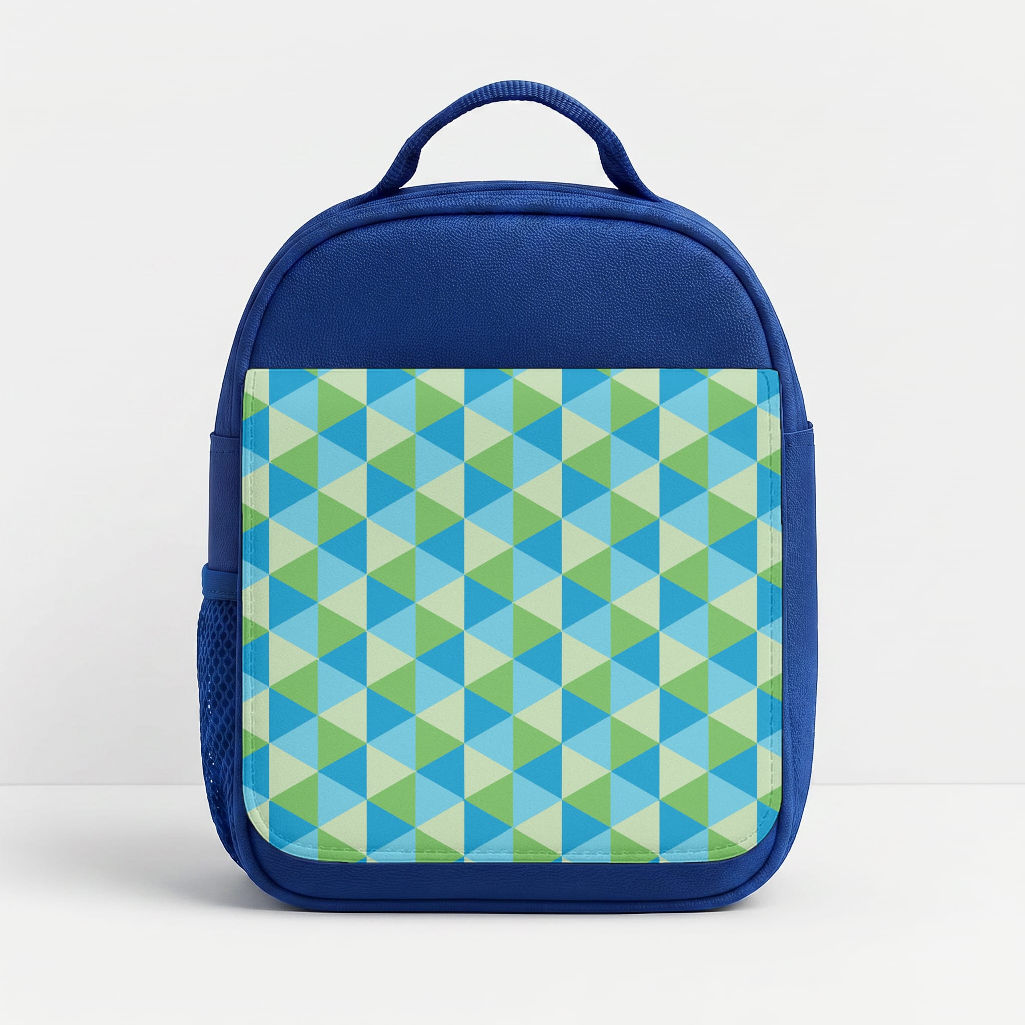 Green And Blue Prisms Lunchbox - Blue