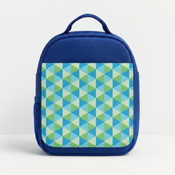 Green And Blue Prisms Lunchbox - Blue