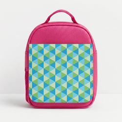 Green And Blue Prisms Lunchbox - Pink