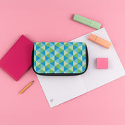 Green And Blue Prisms Pencil Case 3