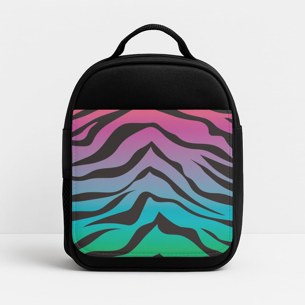 Rainbow Tiger Lunchbox - Black