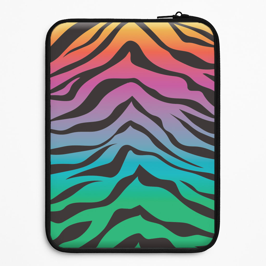 Rainbow Tiger Laptop Sleeve