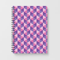 Pink And Purple Prisms Notebook