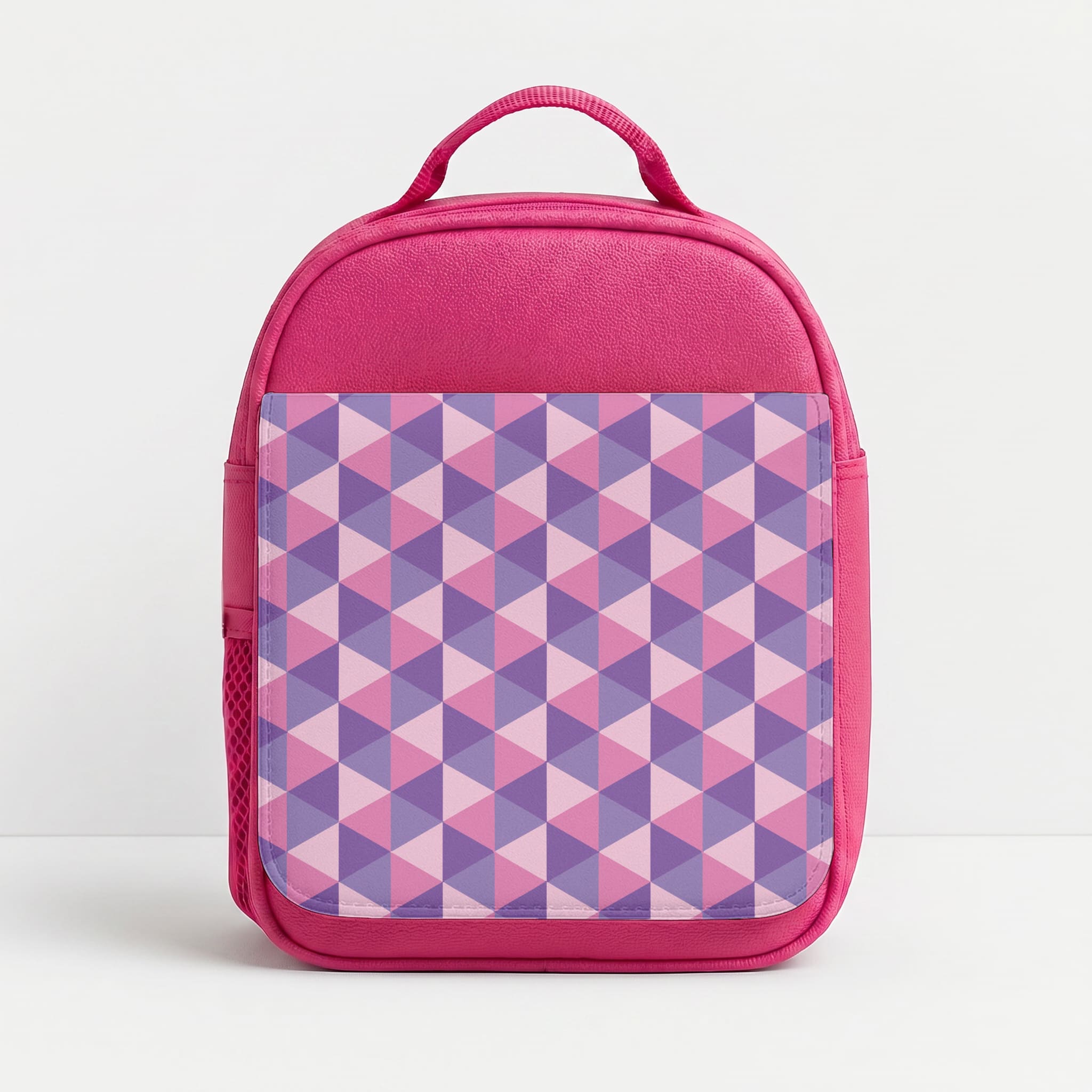 Pink And Purple Prisms Lunchbox - Pink
