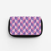 Pink And Purple Prisms Pencil Case 1