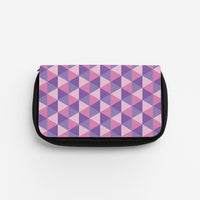Pink And Purple Prisms Pencil Case