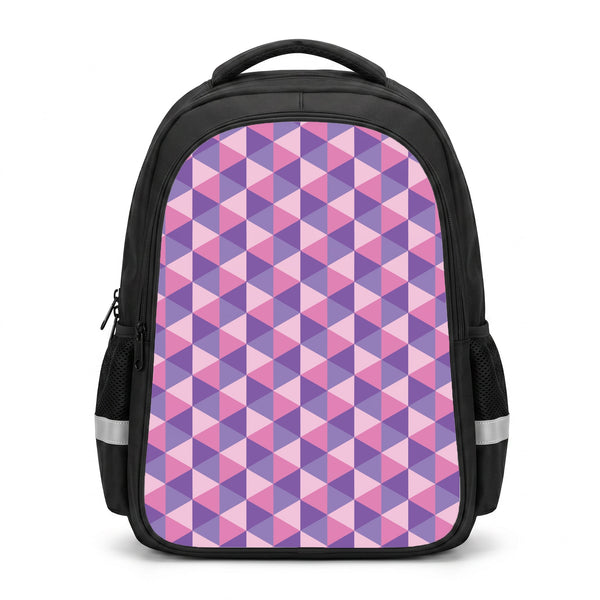 Pink And Purple Prisms Backpack Backpack
