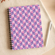 Pink And Purple Prisms Notebook 3