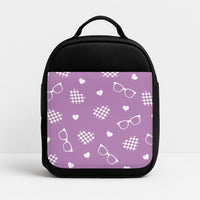 Retro Hearts n' Glasses Lunchbox
