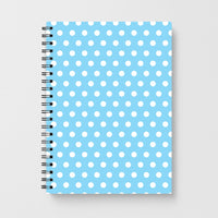 Blue Pin Dots Notebook