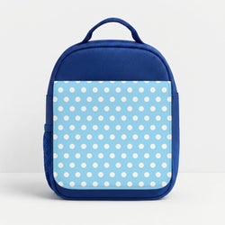 Blue Pin Dots Lunchbox - Blue