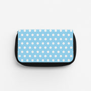 Blue Pin Dots Pencil Case 1
