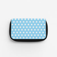 Blue Pin Dots Pencil Case