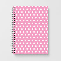 Pink Pin Dots Notebook