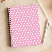Pink Pin Dots Notebook 3